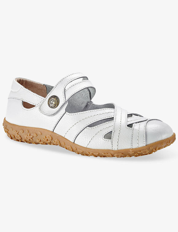 Babies confort en cuir ultra-souple  (blanc) Babies confort en cuir ultra-souple  (blanc)
